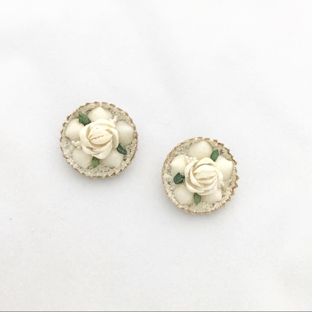 Vintage Collage Floral Clips
